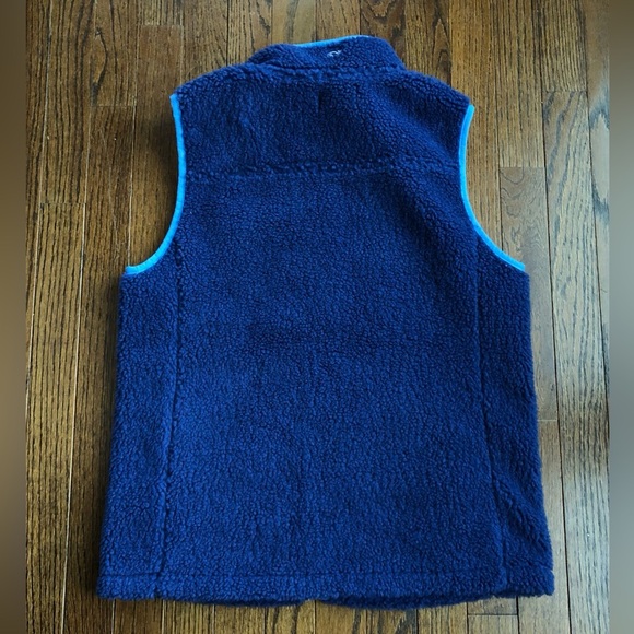 vineyard vines Men’s M Blue Heritage High-Pile Fleece SuperShep Vest - NWOT! - Picture 12 of 13